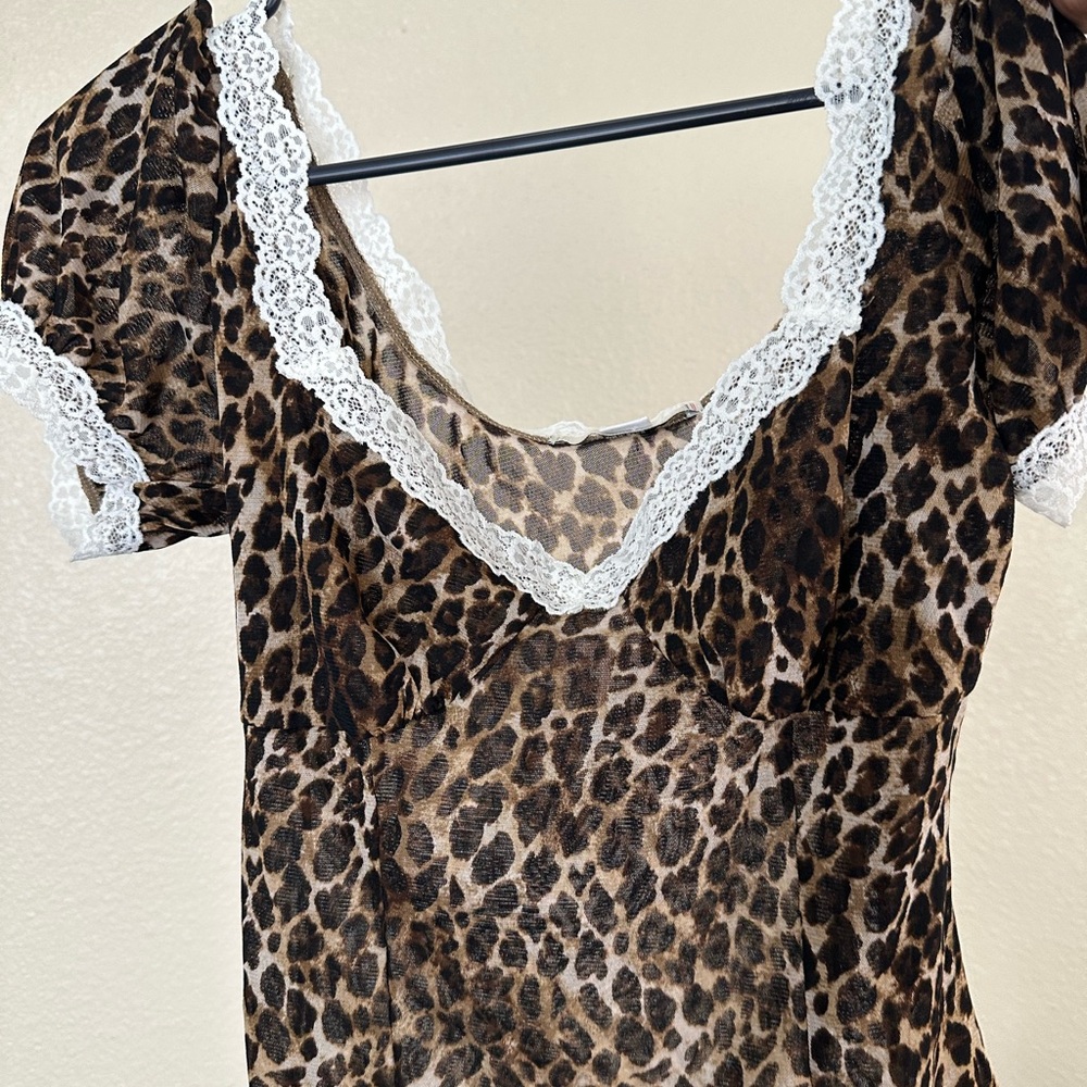 Kimchi Blue Blake Puff Sleeve Mesh Top - Picture 4 of 8